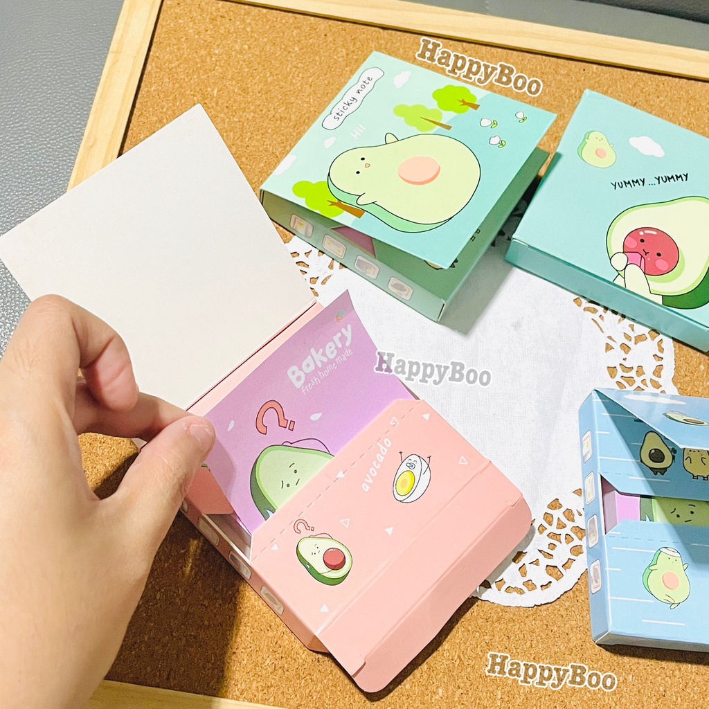 Sticky notes post it sticker stiker note avocado box memo