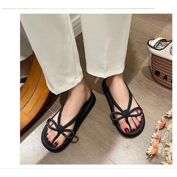 CUCI GUDANG GROSIRTAS TG0510 Sandal Jepit Jelly Wanita Bahan Karet Elastis Non Slip Pita Cantik Import