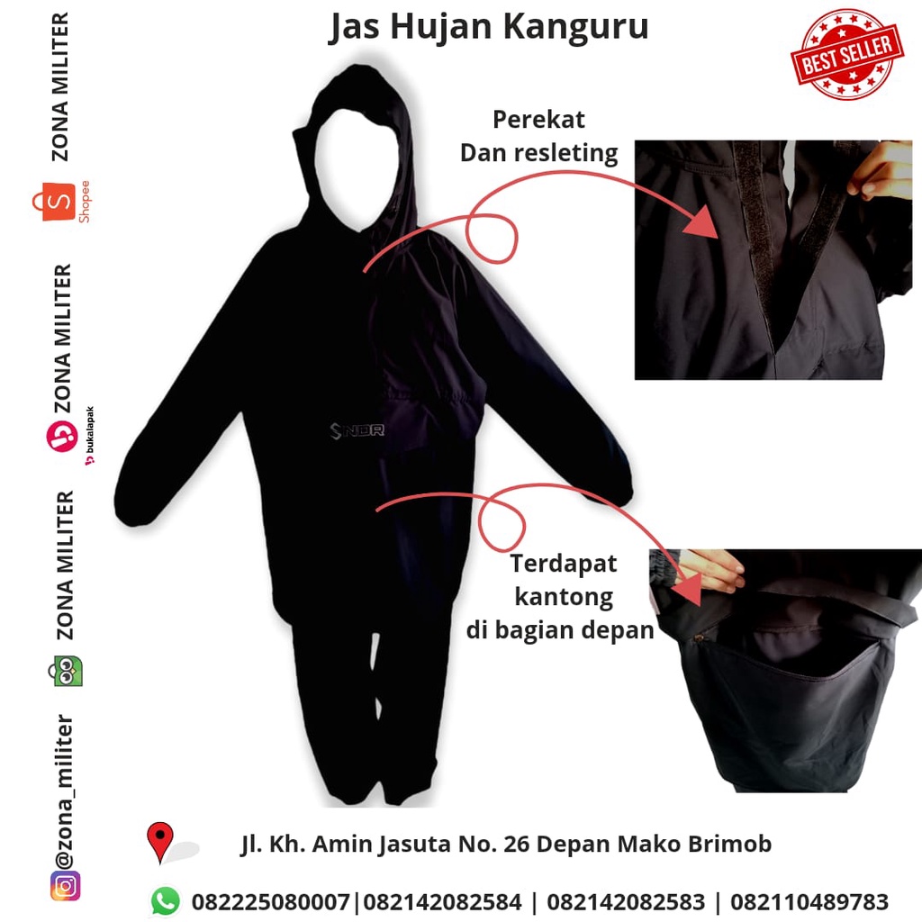 JAS HUJAN KANGAROO , jas hujan kekinian, jas hujan pria, jas hujan wanita, jas hujan tebal, jas huja