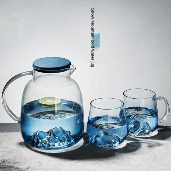 

Jual Teko Pitcher Teh Kopi Jus Borosilicate Glass 1.8L with 2 Cup Berkualitas