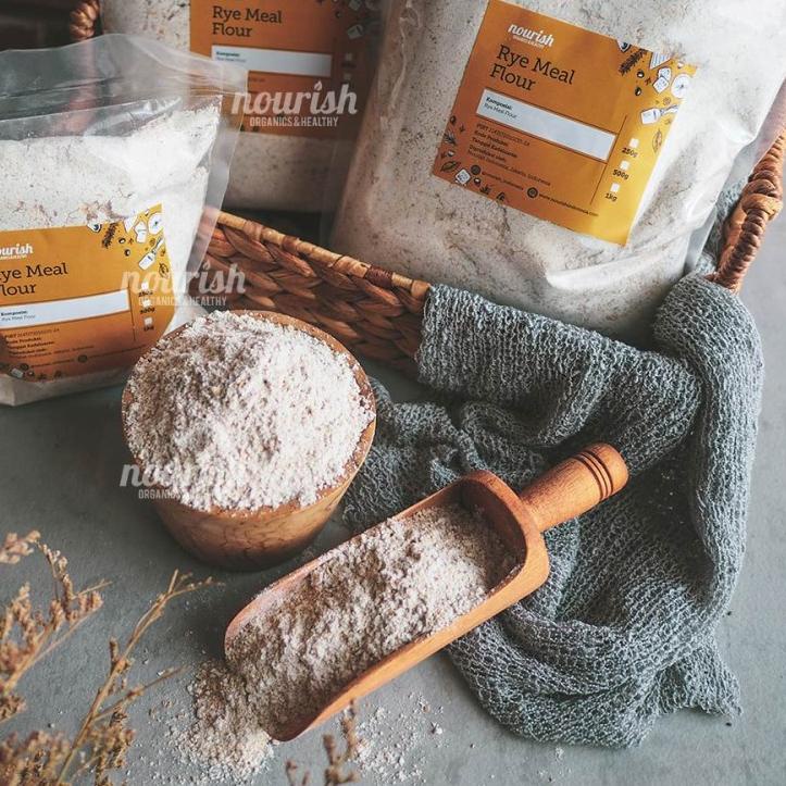 

☃ Rye Flour / Tepung Gandum Hitam Utuh 1kg ♠
