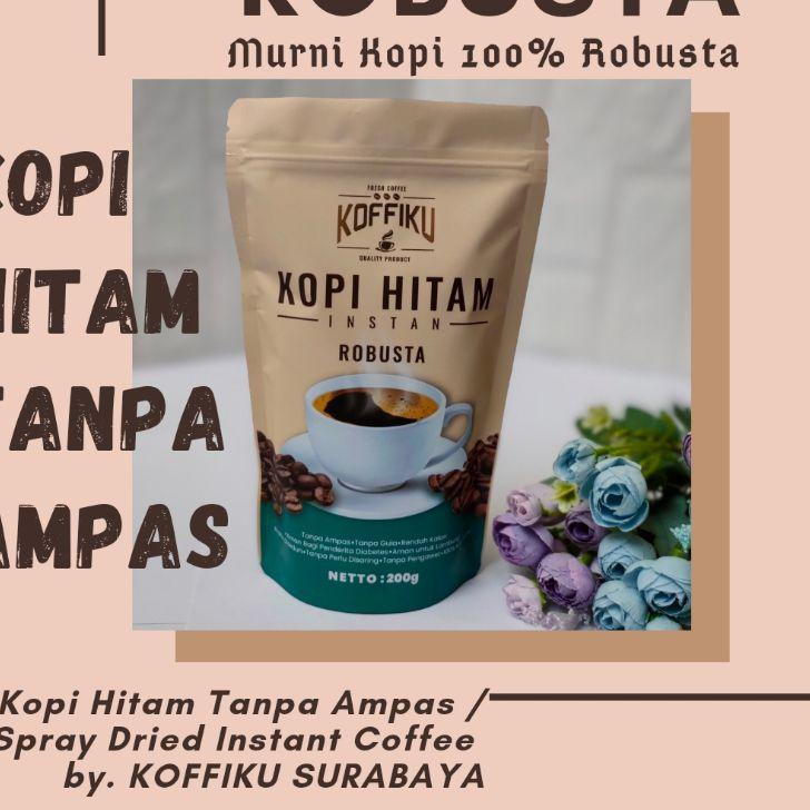 

✨BIG SALE✨ KOFFIKU Spray Dried Instant Coffee[100% ROBUSTA] 200 GRAM/ Black Coffee/Kopi Hitam Tanpa AmpaS 