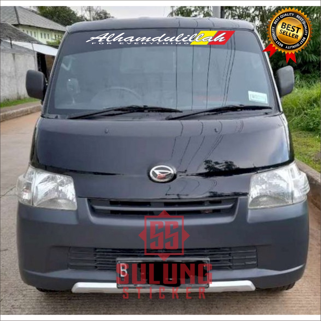 Stiker Kaca Depan Mobil Pick Up L300 Truk Variasi Cittung Bismillah Allhamdulillah Aksesoris Keren Terbaru