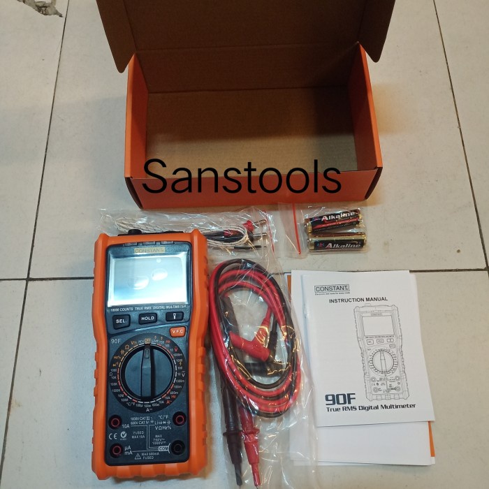 Constant 90F DMM digital multimeter proteksi varistor dan PTC 90 F