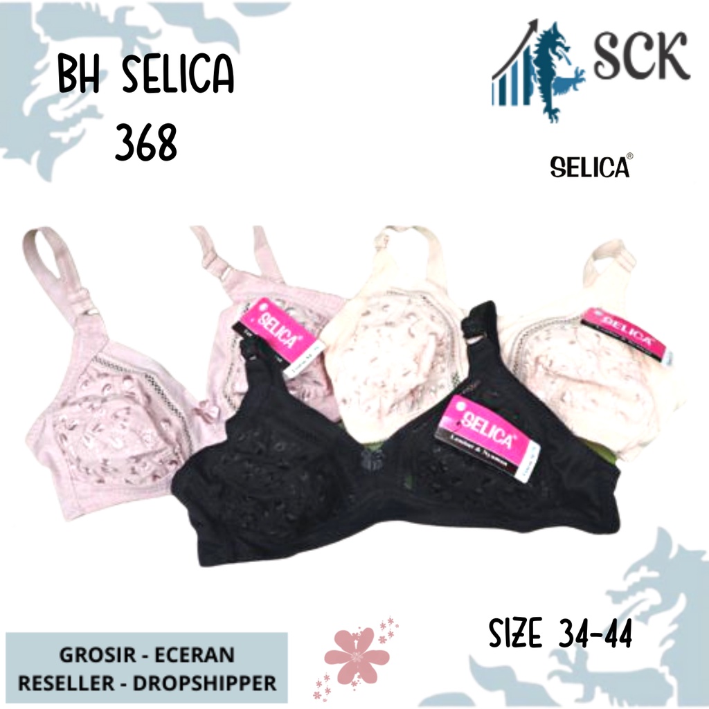 BH SELICA 368 Tidak Ada Busa &amp; Kawat Size 34-44 Warna / Pakaian Dalam SELICA 368 / BH SELICA 368 Tanpa Busa