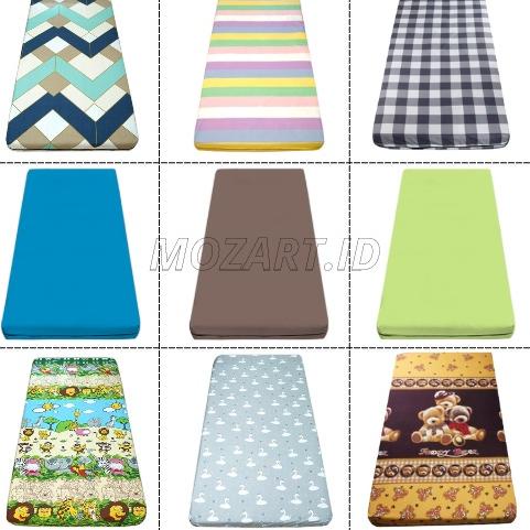 Uhj51 Sprei Sarung kasur busa resleting 100x200 100x200x15 100x200x20 100x200x25 100x200x30 .,..,.,.