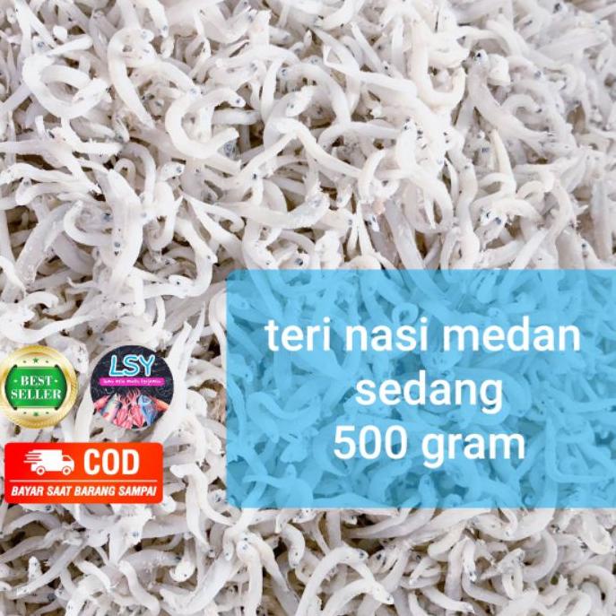 

❀ ikan asin teri nasi medan size sedang 500gr ➶