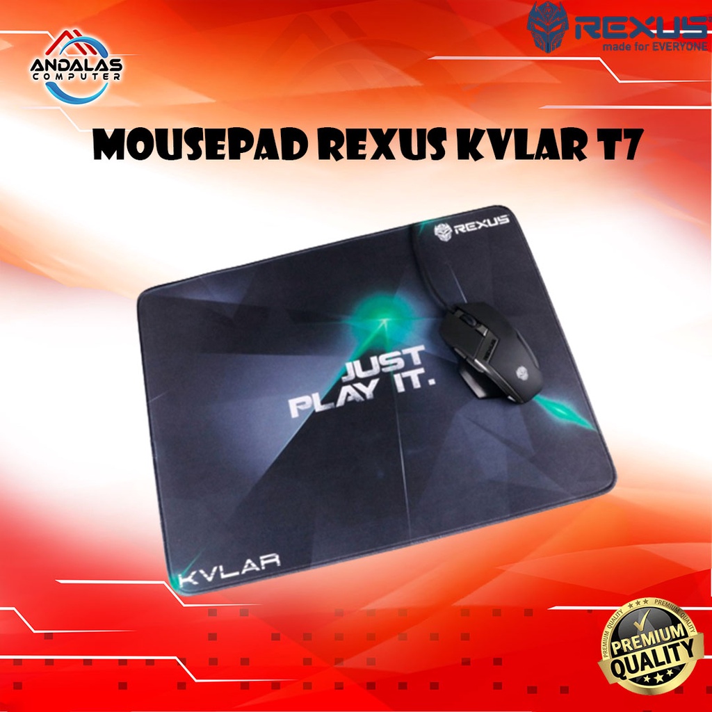 MOUSEPAD LAMBARAN MOUSE GAMING REXUS KVLAR T7 ORIGINAL GAME