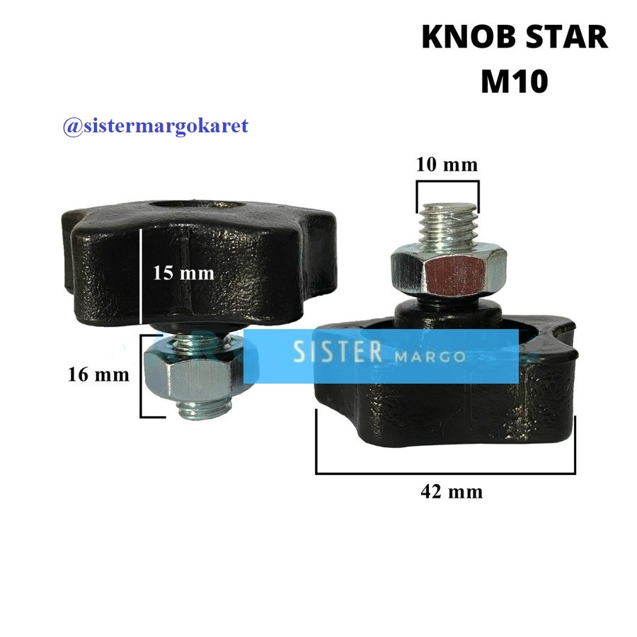 Knob Star Adjuster Baut M10 T16
