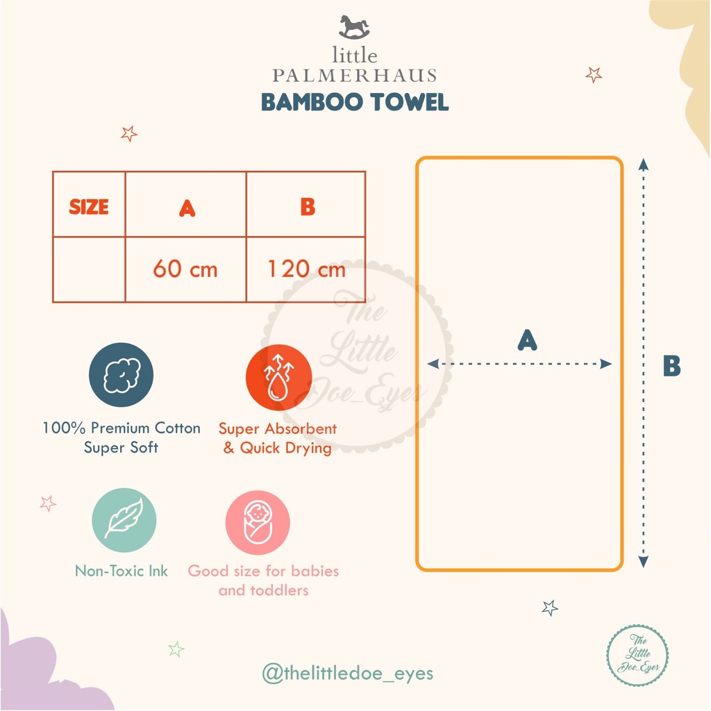 [READY] Little Palmerhaus Bamboo Towel