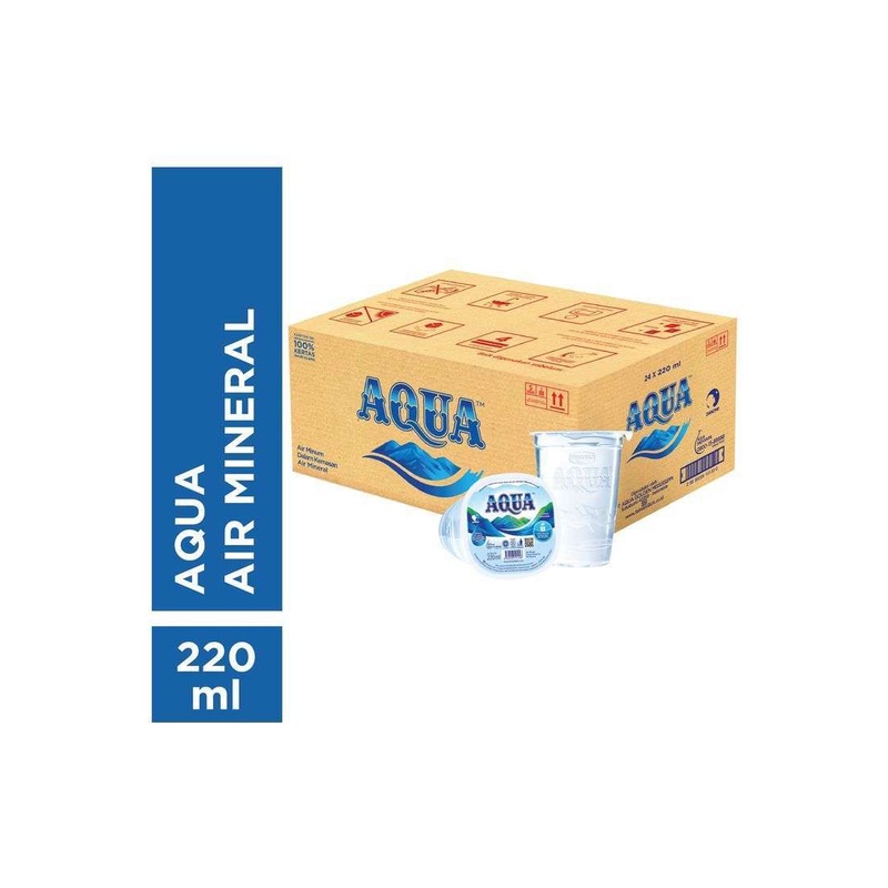 

Aqua gelas 220 ml 1 dus (48 pcs)