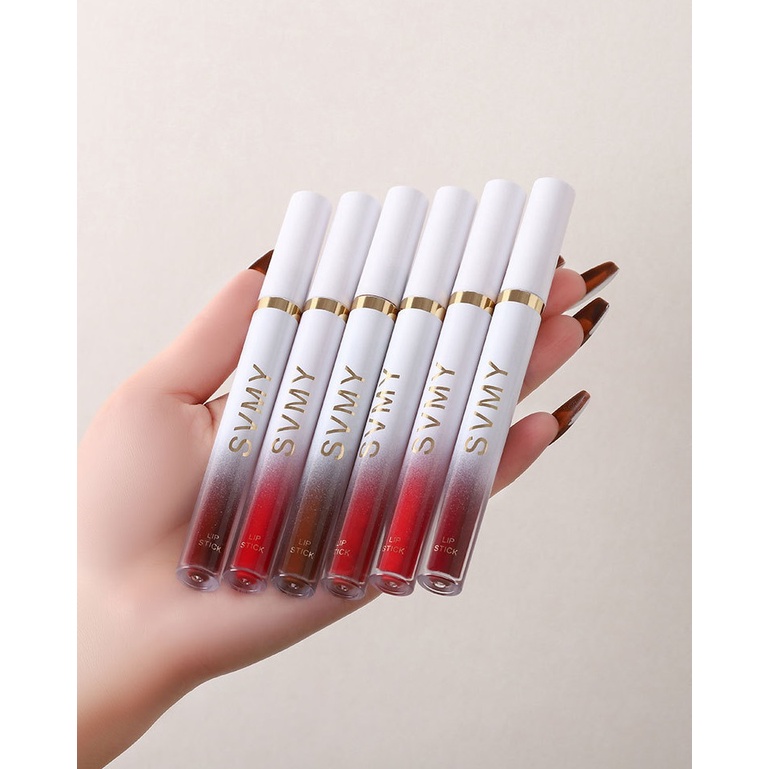 SVMY LIP GLAZE LIPSTIK PELEMBAP TAHAN LAMA LIP GLOSS PEWARNA KODE 1056