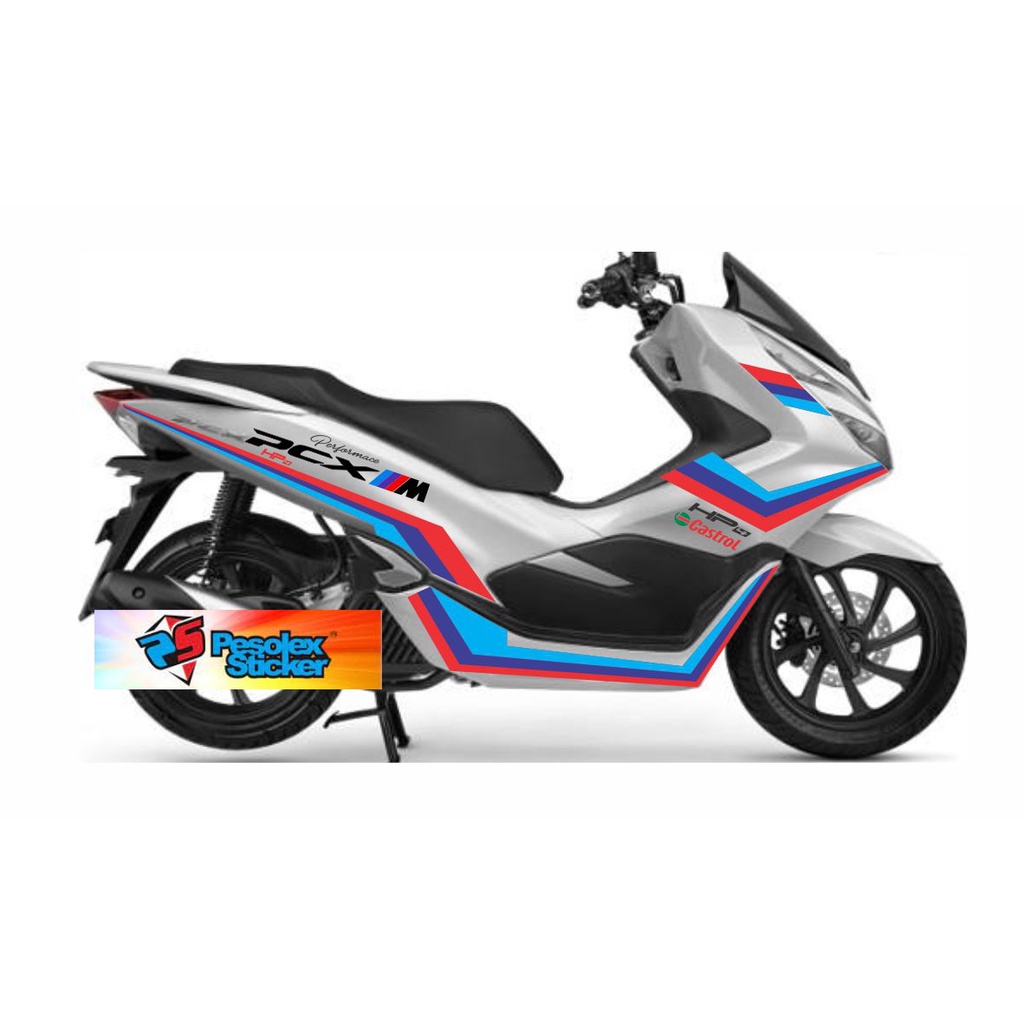 Cutting Sticker Lis Body MOTOR PCX 150 Motif BMW