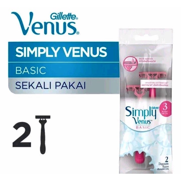 Gillette Simply Venus Alat Cukur Wanita isi 2