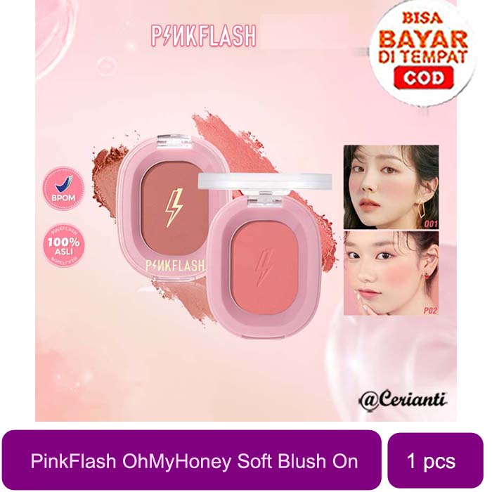 PINKFLASH OhMyHoney Blush Soft Powder Naturally Pigmented 11 Colors_Cerianti