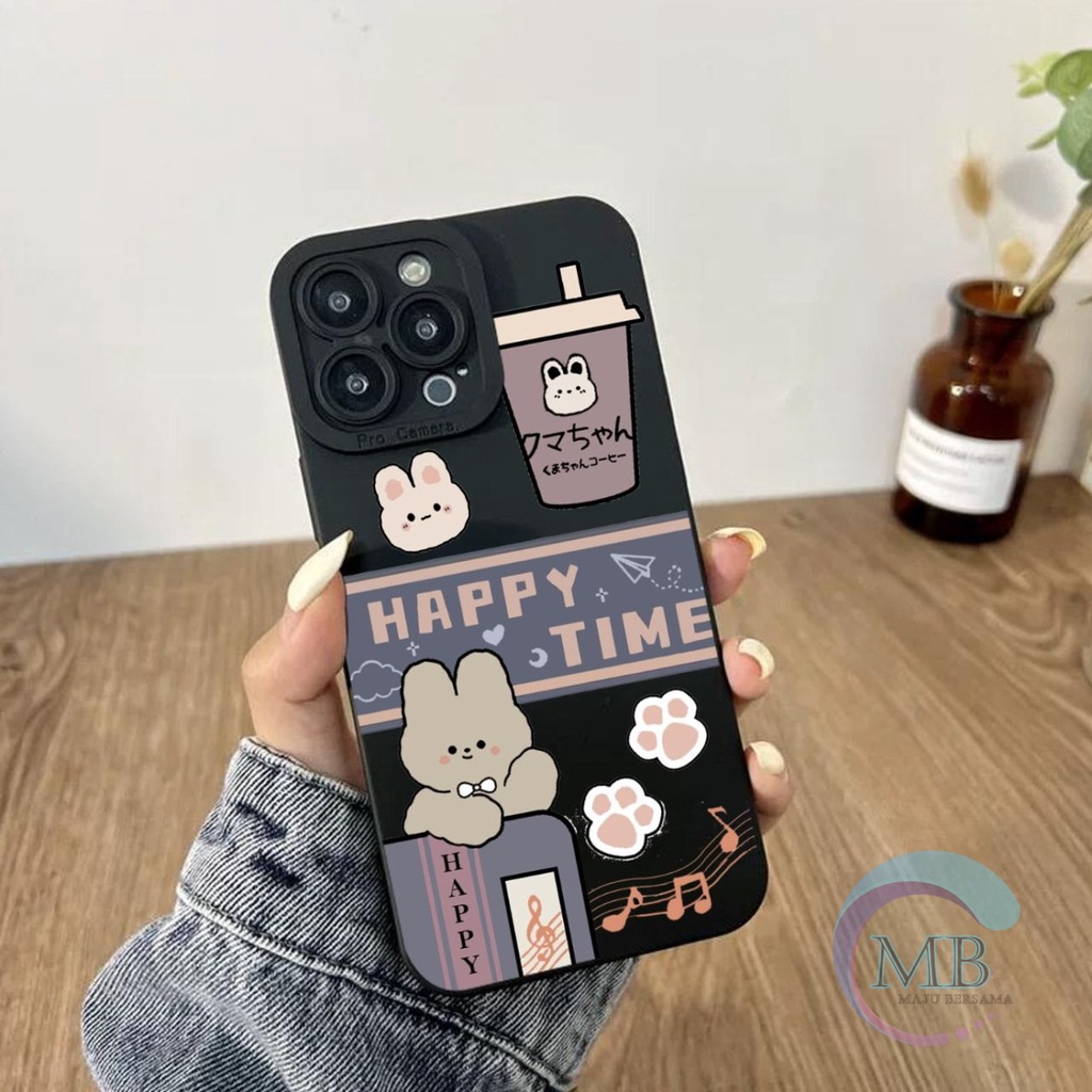 SS114 SOFTCASE TPU MOTIF KARTUN MILK TEA ITEL A26 A48 MB4607