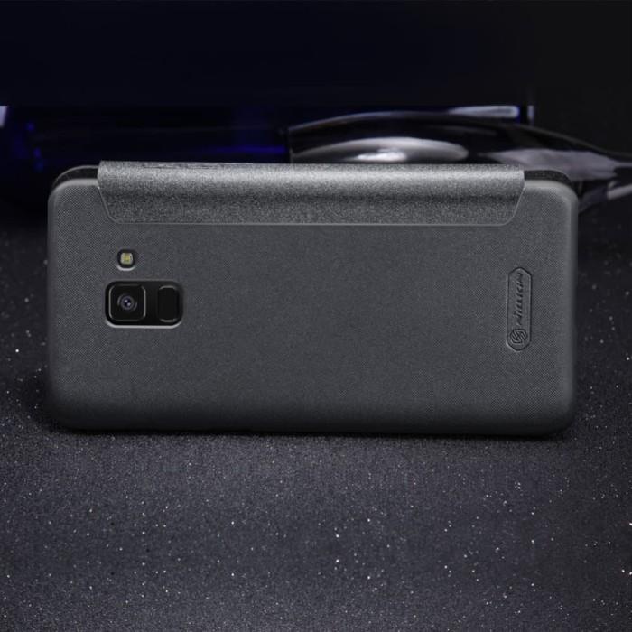 Nillkin Sparkle Flip Case Samsung Galaxy A8 Plus 2018 - Grey