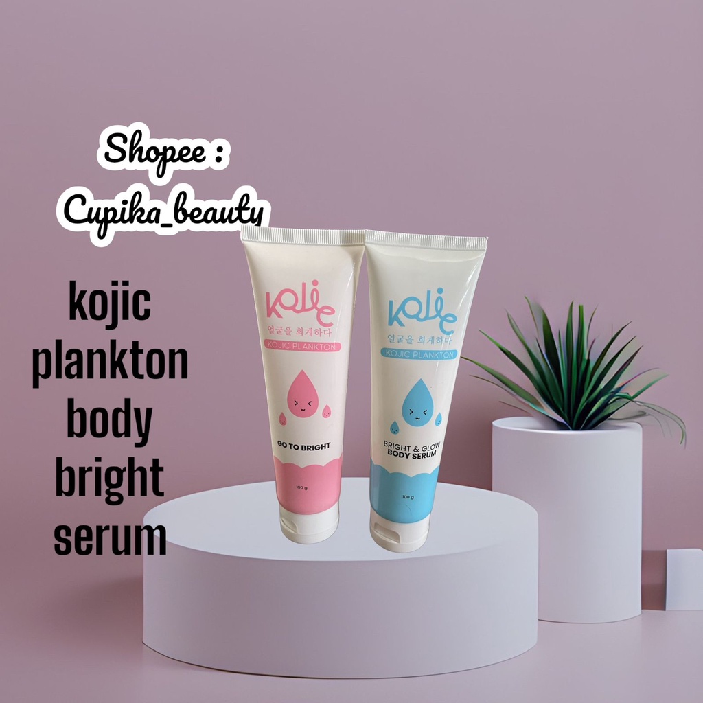 &lt;uu,x&gt; [ body serum ] Kojic Plankton Body Serum Bright &amp; Glow 100gr BPOM