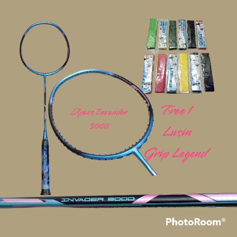 Raket Badminton Apacs Invander 3000 - biru