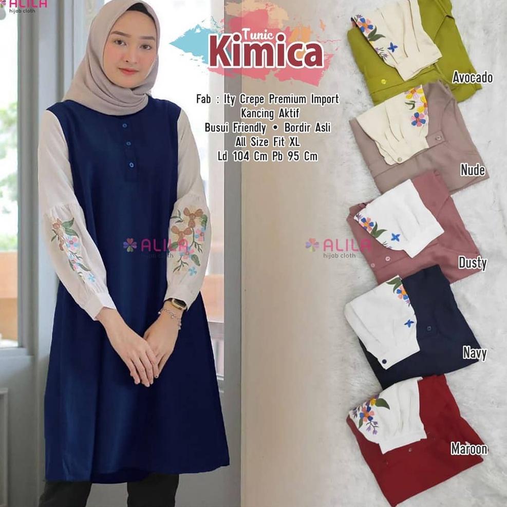 PALING DICARI KIMICA TUNIK ITY CREPE PREMIUM IMPORT KANCING AKTIF BUSUI FRIENDLY
