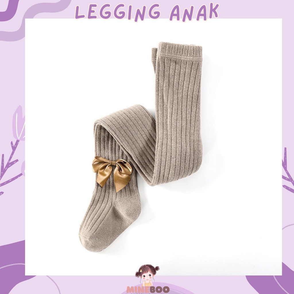 mineboo - LEGGING NICHIE Legging tutup kaki bayi /legging bayi import motif pita lucu