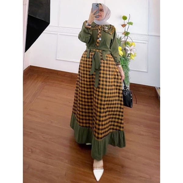 Gami Wnta Hari Raya Jumbo Ataaan Gamis Qanita Lebaran 2023 Bajy Gaun Super Premium Kekinia Paksian B