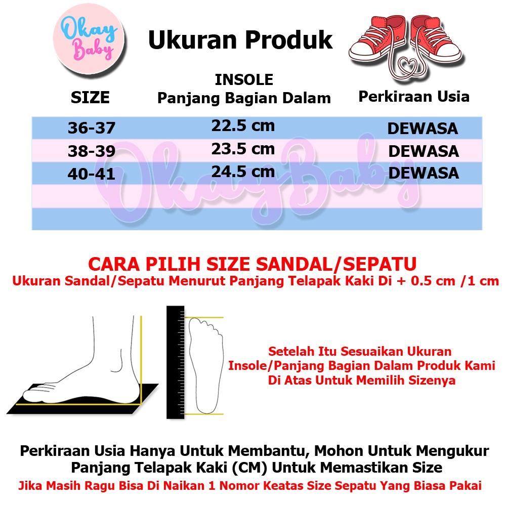 Okaybaby B273 Sendal Slop Perempuan Import