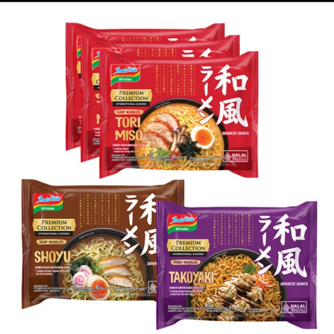 

PROMO!!! 3PCS INDOMIE MIX RASA SHOYU / TAKOYAKI / TORI MISO