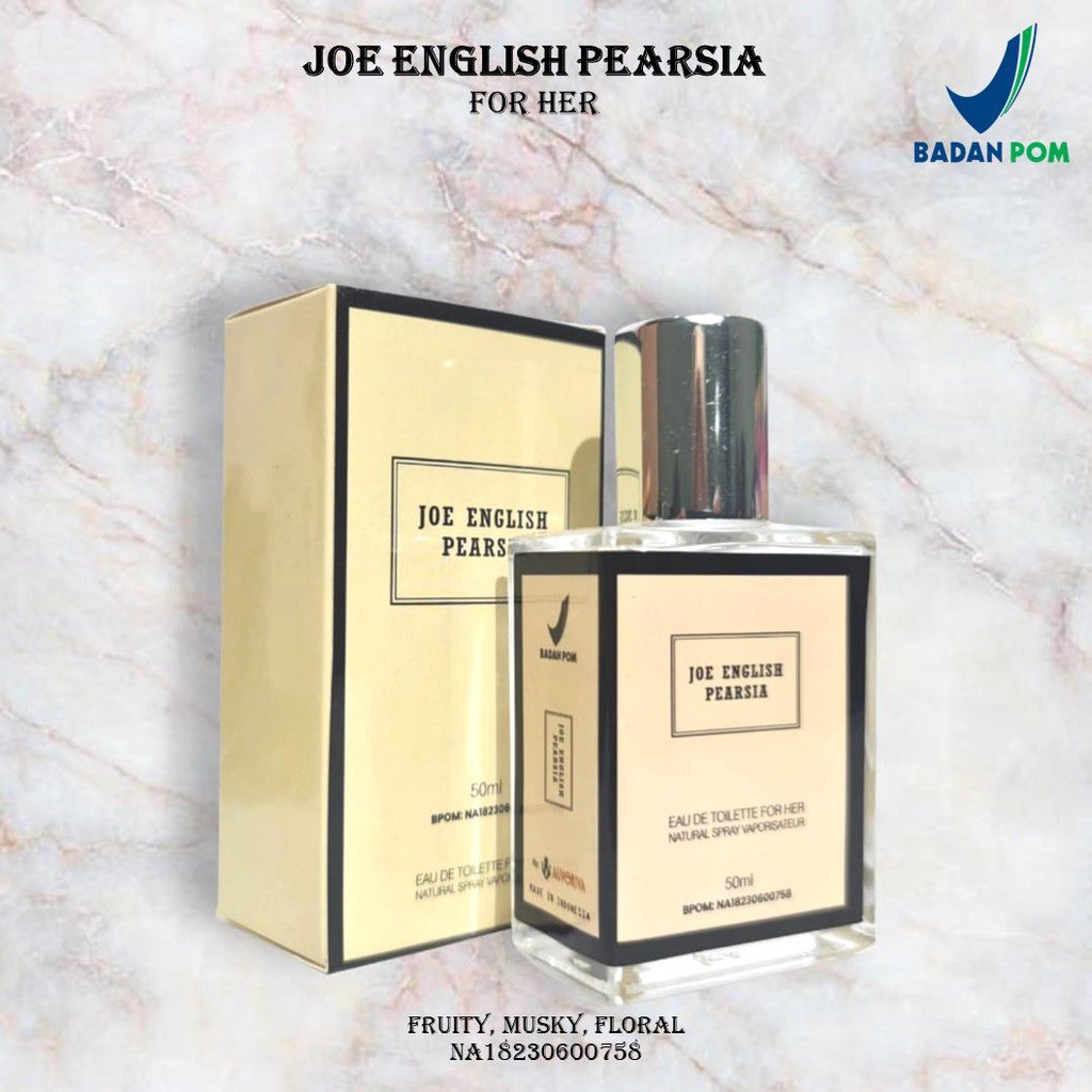 GEN - [BPOM] Parfum Joe English Pearsia 50ml Premium / Parfum Joe English 50ml Best Seller / Parfum Wanita Wangi Tahan Lama