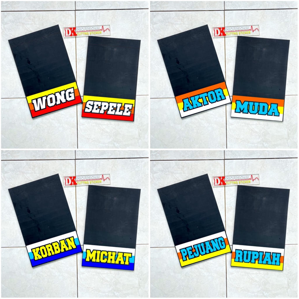 KARPET KARET KEPET LUMPUR RODA VARIASI MOBIL PICK UP / L300 / GRADMAX / TRAGA / NEW CARRY / ESPAS / 