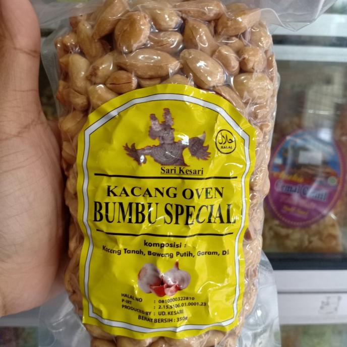 

Produk Terbaik] KACANG OVEN ASLI BALI BUMBU SPESIAL BAWANG SARI KESARI 350GR MANTAP