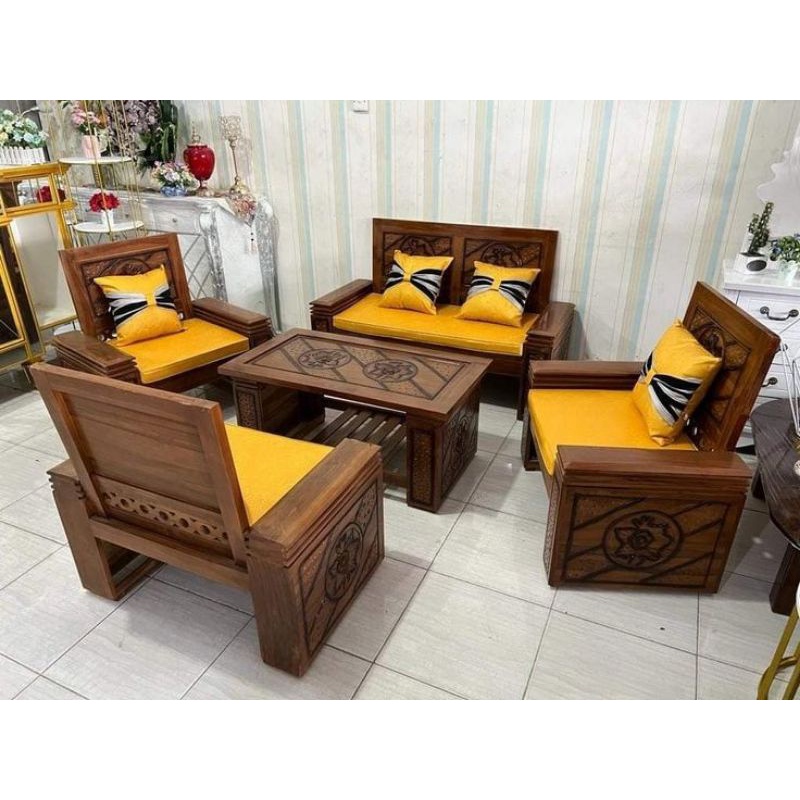 Kursi tamu set minimalis - kursi tamu set kayu jati minimalis 2 1 1 1 + Meja jati mebel jepara