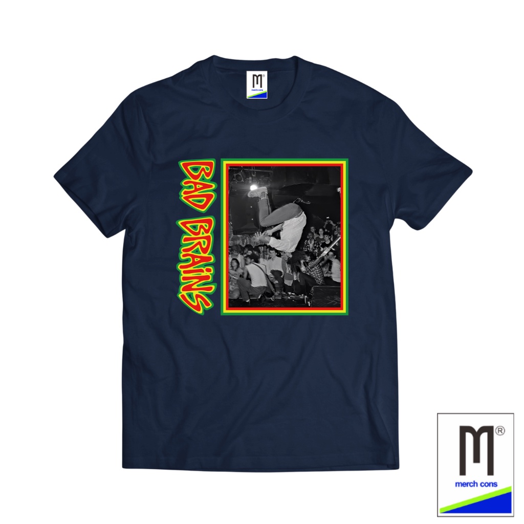 KAOS BAND BAD BRAINS TAG MERCHCONS SIZE LUAR / KAOS MUSIK DISTRO