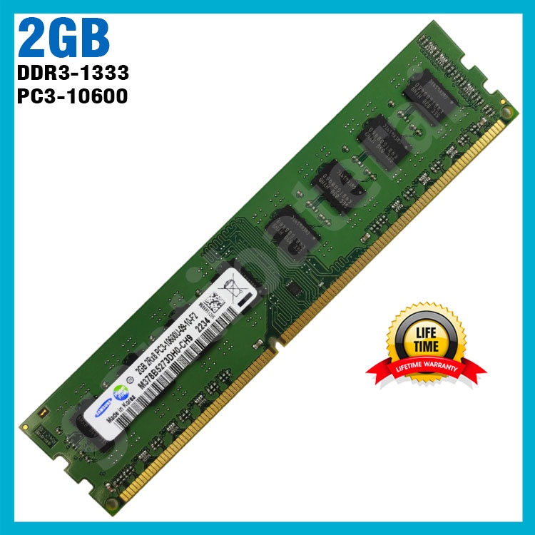 Longdimm Ram PC Komputer 2GB PC3-10600 1333 MHz