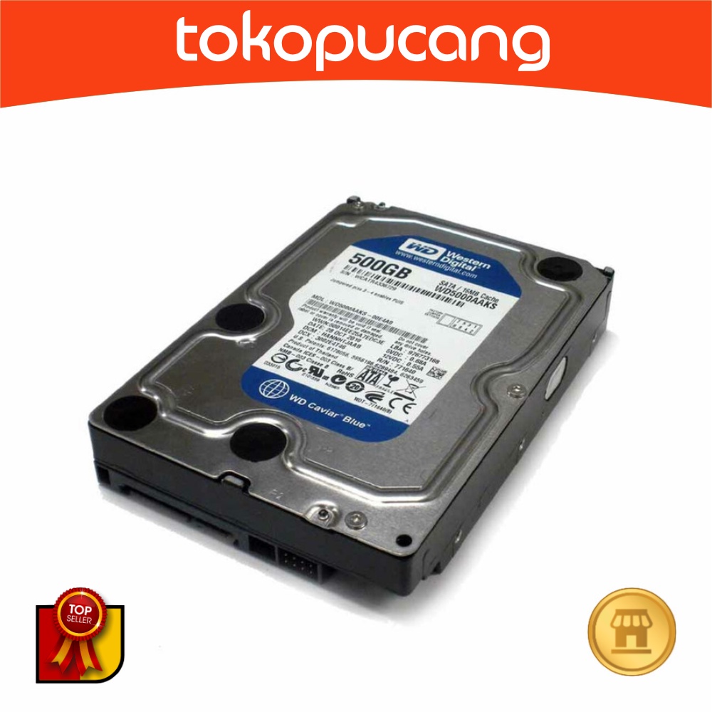 HDD WD Blue 500gb HARD DISK CCTV 500 GB, Harddisk DVR WD5000aakx