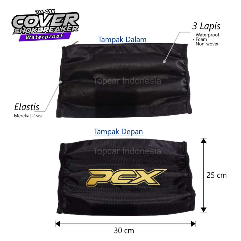 Cover Shockbreaker Nmax Yamaha Waterproof Pelindung Lumpur Oli Debu by TOPCAR