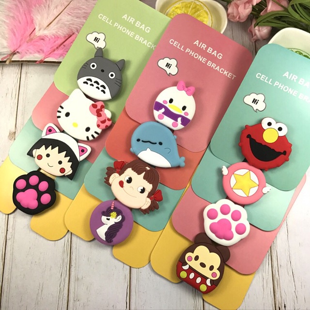 (PART 1)holder handphone tempel popsocket/ 3d cartoon popsockets/ popsocket motif(pilih motif)