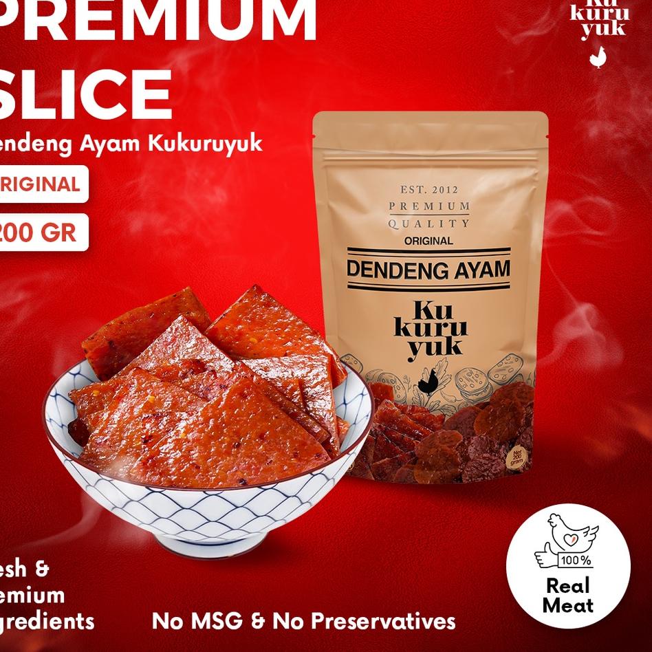 

➩ [PREMIUM] Dendeng Ayam Kukuruyuk Makanan Siap Saji - 200 Gram ✰
