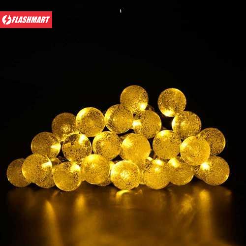 Flashmart Lampu Hias String Lights Solar Panel 30 LED 8 Modes 6.5 Meter - 896