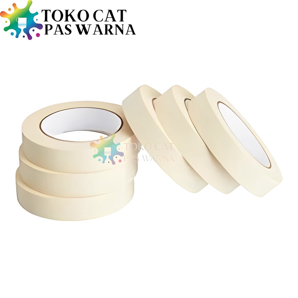 

Lakban Kertas SKS TM MASKING TAPE Super Rekat Ukuran 1 INCHI