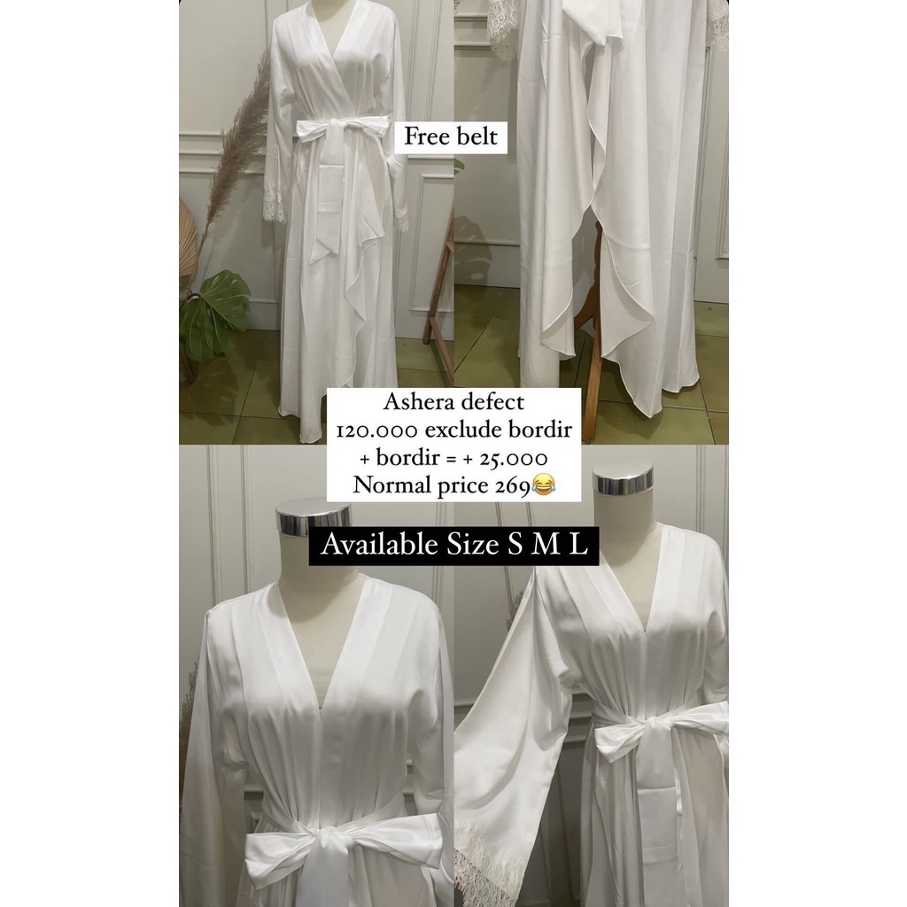 Ashera Asymmetric Robe - KIMONO ROBE PENGANTIN