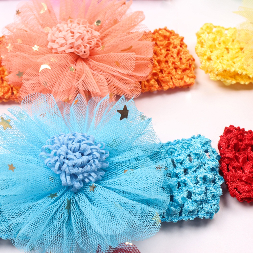 Bandana Headband Bayi Perempuan Fashion Korea Model Bunga Lucu Imut
