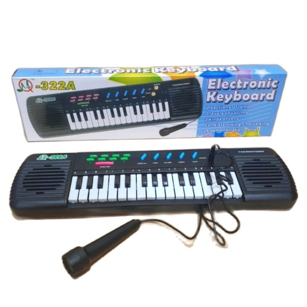 M332A Keyboard Electric Piano Mainan Piano Anak + Mic Karaoke