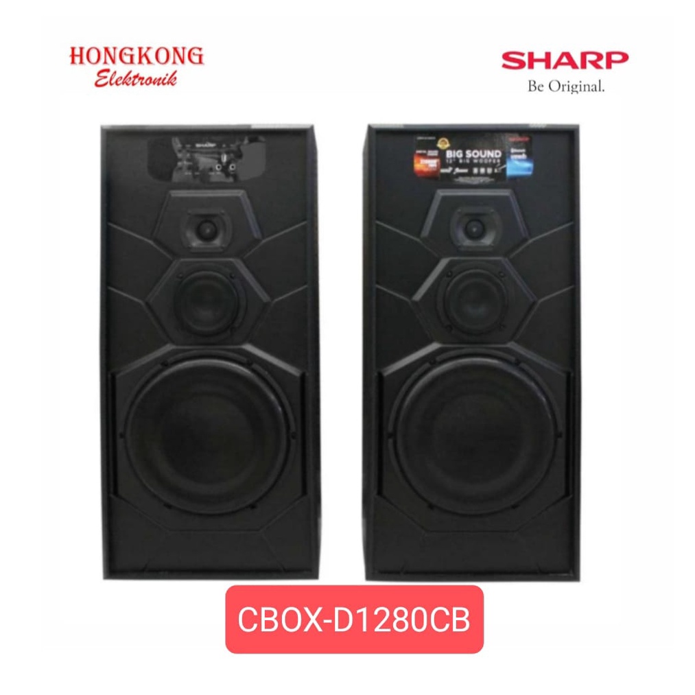 SPEAKER AKTIF SHARP CBOX-D1280CB BLUETOOTH DIGITAL USB 12 INCH