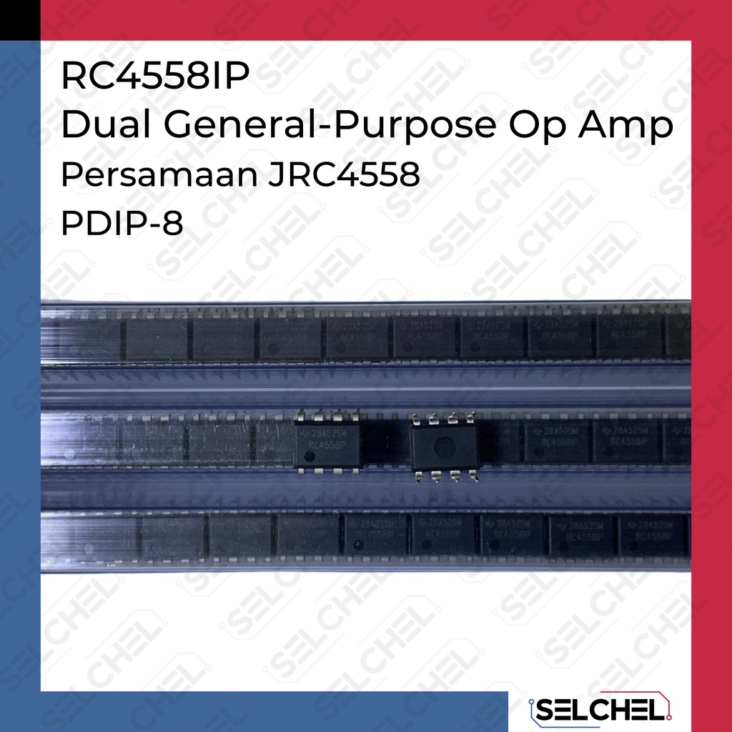 rc4558p original jrc4558 persamaan texas instrument asli