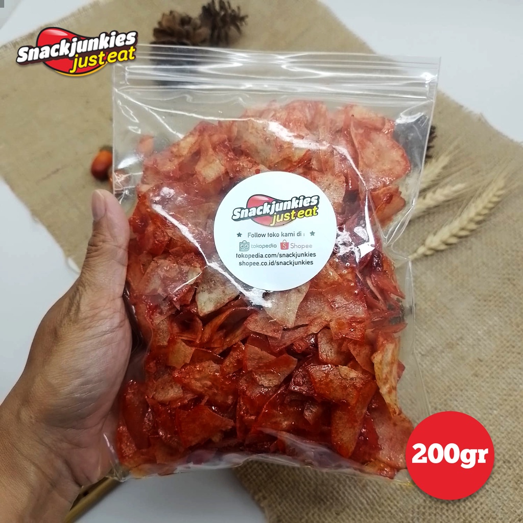 

Keripik Singkong Balado Pedas Lengket, Camilan Gurih & Kriuk
