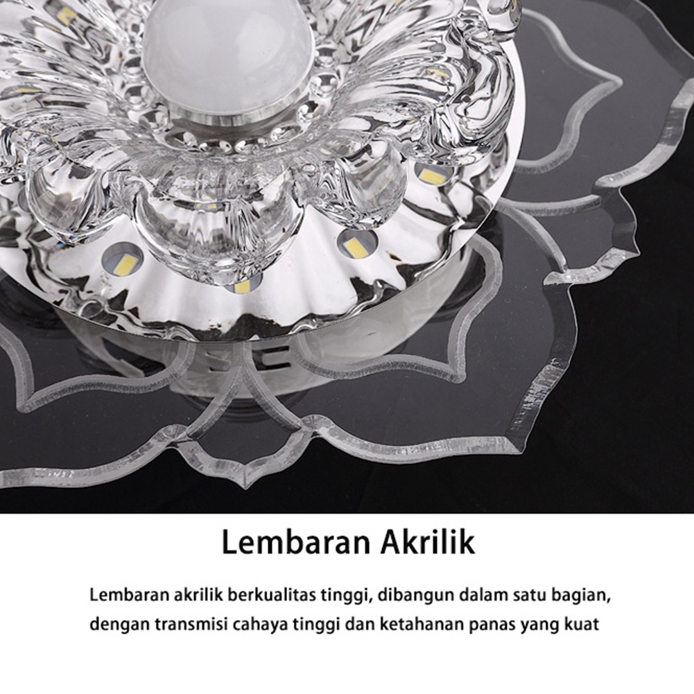 Lampu Plafon LED 220V Bentuk Kotak Kristal Modern Untuk Ruang Tamu