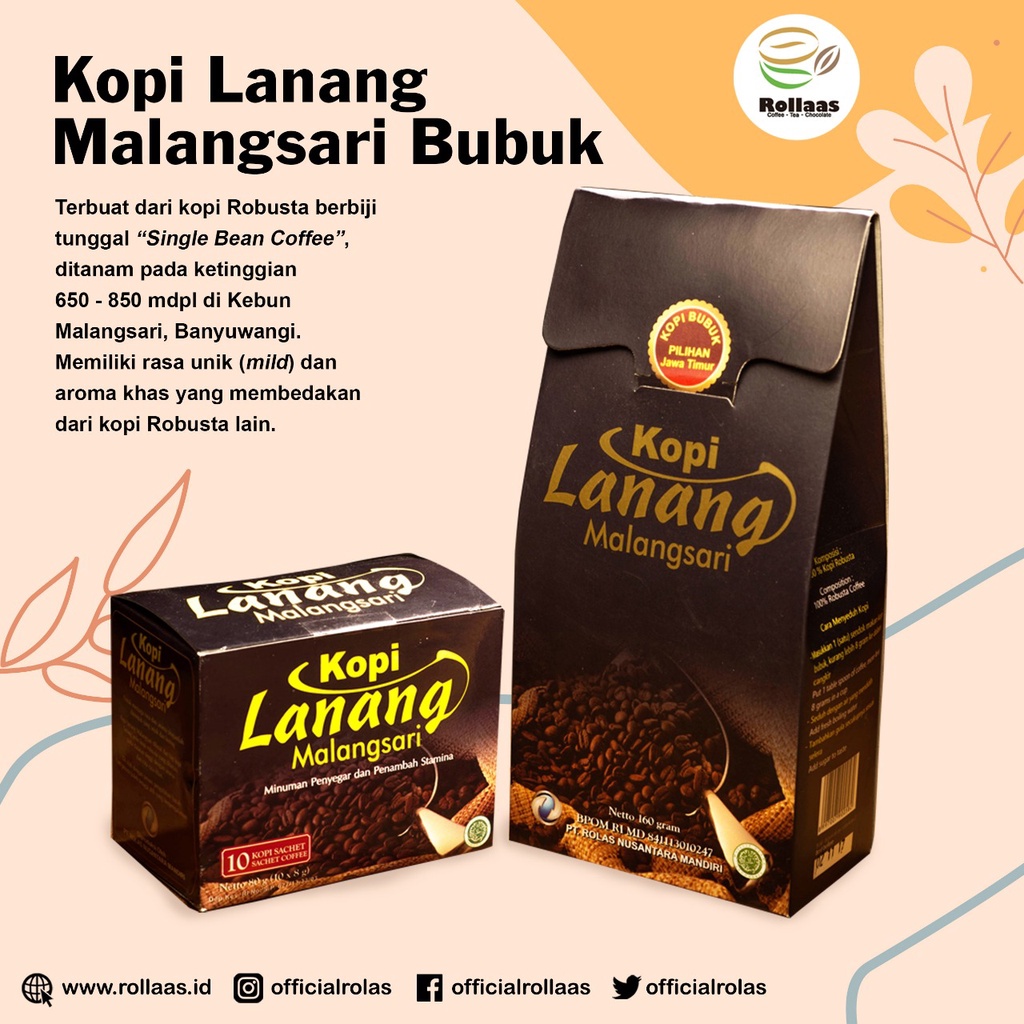 

Kopi Lanang Robusta Bubuk Malangsari - Kopi Rolas