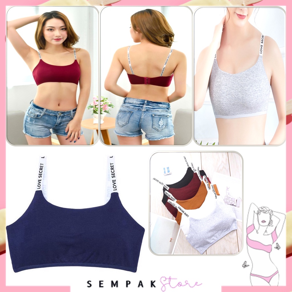 Bra Sport Wanita Push Up Kode 003 Tanpa Kawat