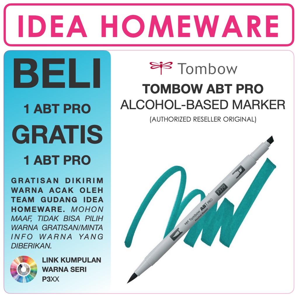 

Tombow ABT PRO Dual Brush Pen Alcohol Base Satuan - 07